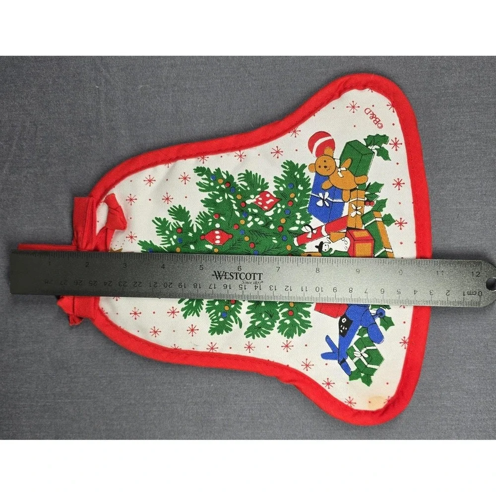 Vintage Cannon Christmas Tree Hand Towels Potholders Set‎ Holiday Kitchen Decor